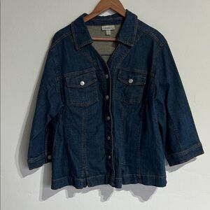 Dressbarn Indigo Denim Jacket